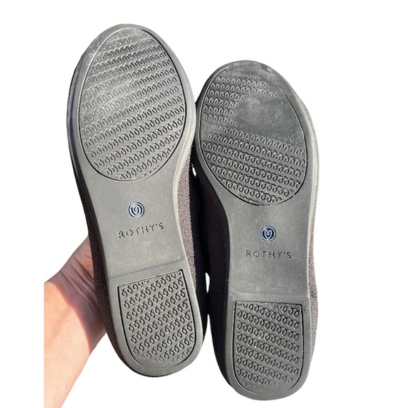 Rothy’s Retired Round Toe Black White Halo Size 7 - Picture 7 of 8